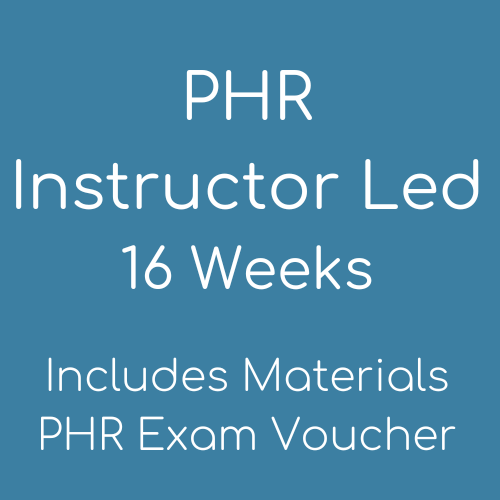 PHR Exam Voucher + Instructor-Led HR Certification Test Preparation – July 30, 2024