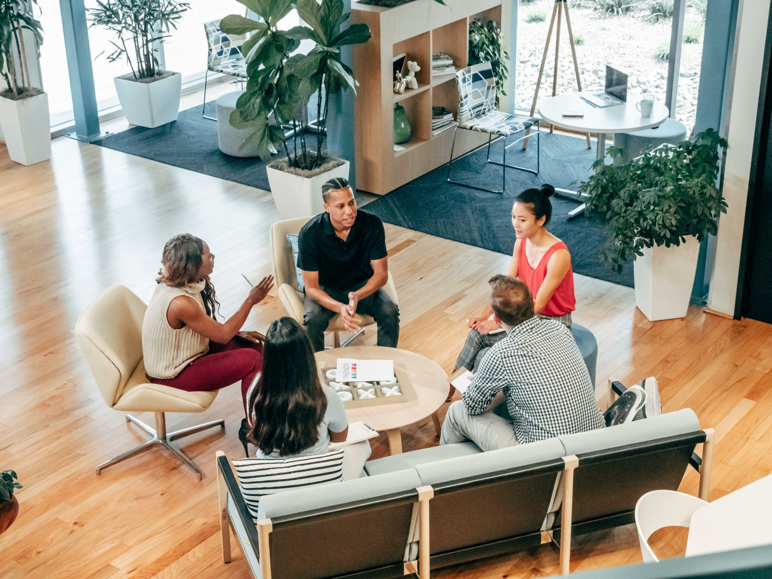 People Discussing Mental Health In The Workplace