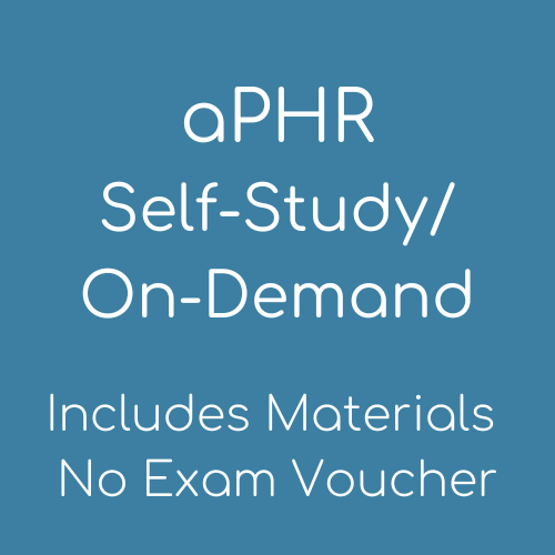 2025 aPHR Certification Test Preparation – Self Study